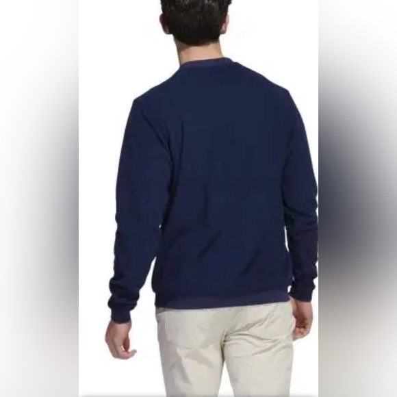 NWT! adidas Core Crewneck Sweatshirt Golf Collegiate Navy Outerwear Men - Picture 3 of 11